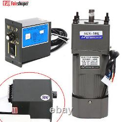 0-27RPM AC Gear Motor Reducer Electric Variable Speed Controller 150 90W 220V