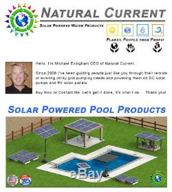 0.5HP SunRay Solar Swimming Pool Pump DC Motor Variable 2 330w 72v Panels Pond