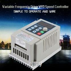 0.75kW Variable Frequency Drive Inverter Single To 3-Phase CNC Motor Speed