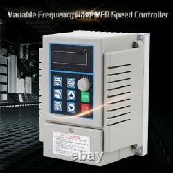0.75kW Variable Frequency Drive Inverter Single To 3-Phase CNC Motor Speed New