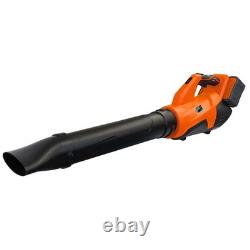 0V Electric Cordless Leaf Blower 900W Turbo Motor Variable Speed Battery Charger