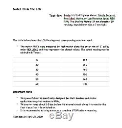 1.5 HP Motor & Variable Speed Control Kit with Forward & Reverse-110V Input