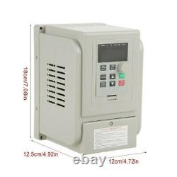 1.5 KW VFD SINGLE To 3 PHASE SPEED VARIABLE FREQUENCY DRIVE INVERTER INDUSTRY 8A