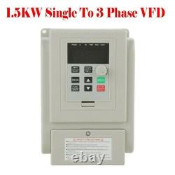 1.5KW 1 To 3Phase Variable Frequency Drive Converter VFD Speed Controller AC220V