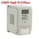 1.5kw Single To 3-phase Vfd Variable Frequency Drive Inverter Speed Converter
