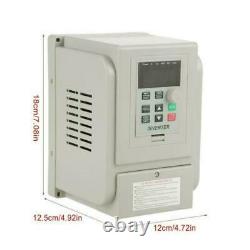 1.5KW Single To 3 Phase VFD Variable Frequency Drive Inverter Speed Converter