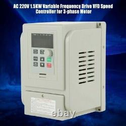 1.5KW VFD SINGLE To 3 PHASE SPEED VARIABLE FREQUENCY DRIVE INVERTER INDUSTRY 8A