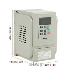 1.5KW VFD SINGLE To 3 PHASE SPEED VARIABLE FREQUENCY DRIVE INVERTER INDUSTRY 8A