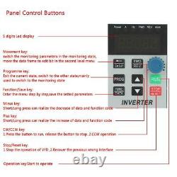 1.5kW 4A Variable Frequency VFD 3 Phase Speed Controller Inverter Motor Drive