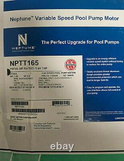 1.65 Variable Speed Pool Pump Replacement Motor For Hayward Super II NEW