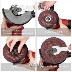 1200W Angle Grinder 125mm/5inch 13500rpm Electric Grinding Sander Variable Speed