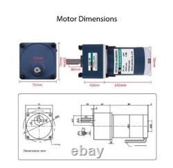 12V24V DC Reduction Motor 30W Variable Speed Forward and Reverse Low Speed Motor