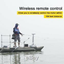 12v 55 Lbs Variable Speed Motor Bow Mount Electric Trolling Motor White Color
