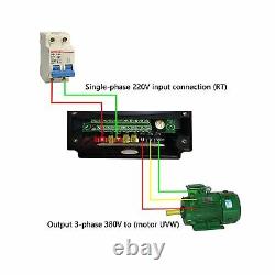 15HP 11KW Variable Frequency Drive Inverter 220V Motor Speed Control