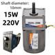 15w 220v Electric Motor Gear Motor Box Controller Variable Adapter Adjust Speed