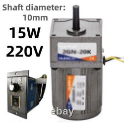 15W 220V Electric Motor Gear Motor Box Controller Variable Adapter Adjust Speed