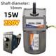 15w Electric Motor Gear Motor Box Controller Variable Adapter Adjust Speed 220v