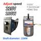 180w 220v Ac 5-470 Rpm Speed Controller Reversible Variable Gear Electric Motor