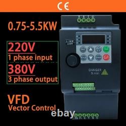 2.2KW 220V VFD Inverter Drive AC Motor Speed Controller Variable 12A