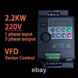 2.2KW 220V VFD Inverter Drive AC Motor Speed Controller Variable 12A