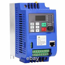 2.2KW VFD Variable Frequency Drive Motor Speed Controller Single to 3 Phase 220V