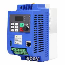 2.2KW VFD Variable Frequency Drive Motor Speed Controller Single to 3 Phase 220V