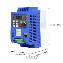 2.2KW VFD Variable Frequency Drive Motor Speed Controller Single to 3 Phase 220V