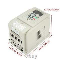 2.2kW Variable Frequency Drive Inverter Single To 3-Phase CNC Motor Speed New