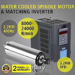 2.2kw Water Cooled Spindle Motor 2.2kw Vfd Variable High Speed Coole Motor