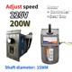 200w Ac 5-470 Rpm Electric Speed Controller Reversible Variable 220v Gear Motor