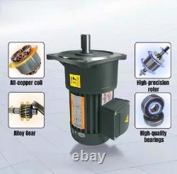 200W AC380V Three-Phase CWithCCW Reduction Electric Gear Motor Variable Speed 22MM