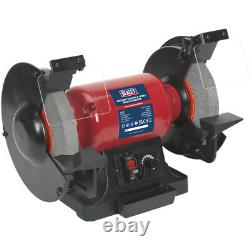 200mm Variable Speed Bench Grinder 550W Induction Motor Fine & Coarse Stones