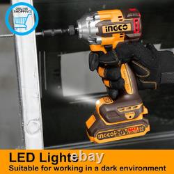20V Cordless Impact Driver 285NM, Brushless Motor, Variable Speed Control 1600/1