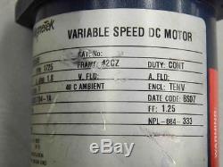 #214 Magnetek Variable Speed DC Motor 22202500 1/5HP 90ArmV 42CZ 34350351104-1A