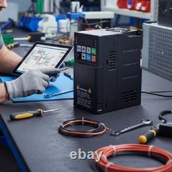220V 1-Phase to 3-Phase VFD 0.4kW Motor Speed Controller with Heat Sink