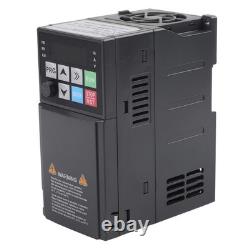 220V 1-Phase to 3-Phase VFD 0.4kW Motor Speed Controller with Heat Sink