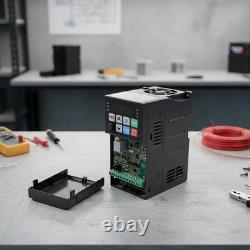 220V 1-Phase to 3-Phase VFD 0.4kW Motor Speed Controller with Heat Sink