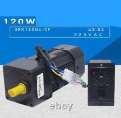 220V 110 Gear Reducer Motor Variable speed reversible motor + Governor 60W