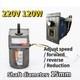 220v 120w 5-470 Rpm Reversible Variable Speed Controller Ac Gear Electric Motor
