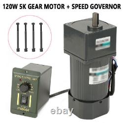 220V 120W Gear Reducer Motor Variable Speed Reversible Motor + Governor