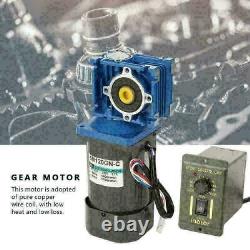 220V 120W Self-Locking Worm Variable Speed Gear Motor with Governor 1400rpm 8-pole