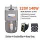 220v 140w 5-470 Rpm Reversible Variable Speed Controller Ac Gear Reduced Motor