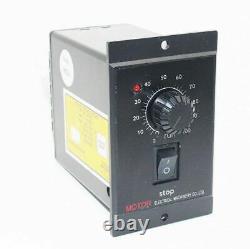 220V 15W AC Gear Electric Motor Variable Speed Controller Reversible 5-415 RPM