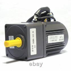 220V 15W AC Gear Electric Motor Variable Speed Controller Reversible 5-415 RPM