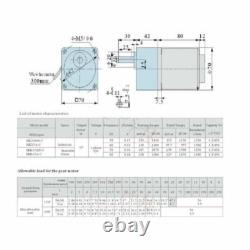220V 15W AC Gear Electric Motor Variable Speed Controller Reversible 5-415 RPM