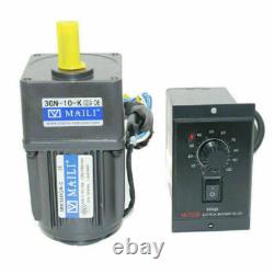 220V 15W AC Gear Motor 110 125RPM Electric Motor Variable Speed Controller UK