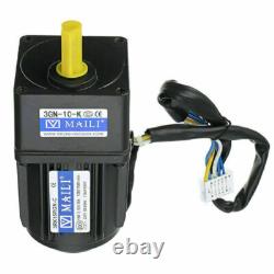 220V 15W AC Gear Motor 110 125RPM Electric Motor Variable Speed Controller UK