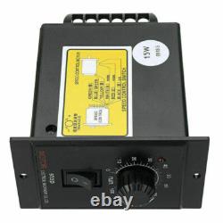 220V 15W AC Gear Motor 110 125RPM Electric Motor Variable Speed Controller UK