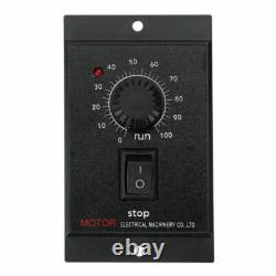220V 15W AC Gear Motor 110 125RPM Electric Motor Variable Speed Controller UK
