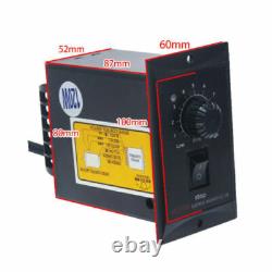 220V 15W AC Gear Motor 110 125RPM Electric Motor Variable Speed Controller UK